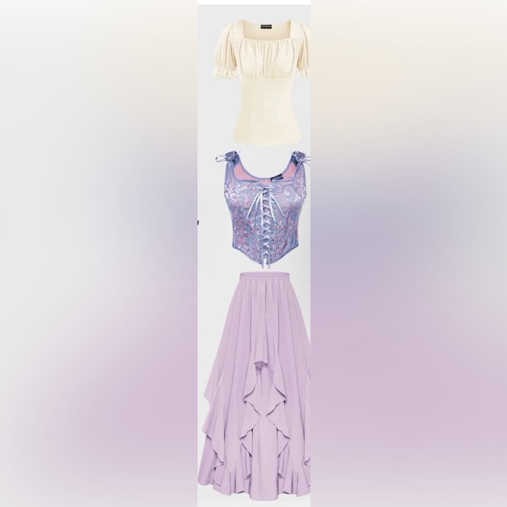 Rapunzel outfit new with tags size large